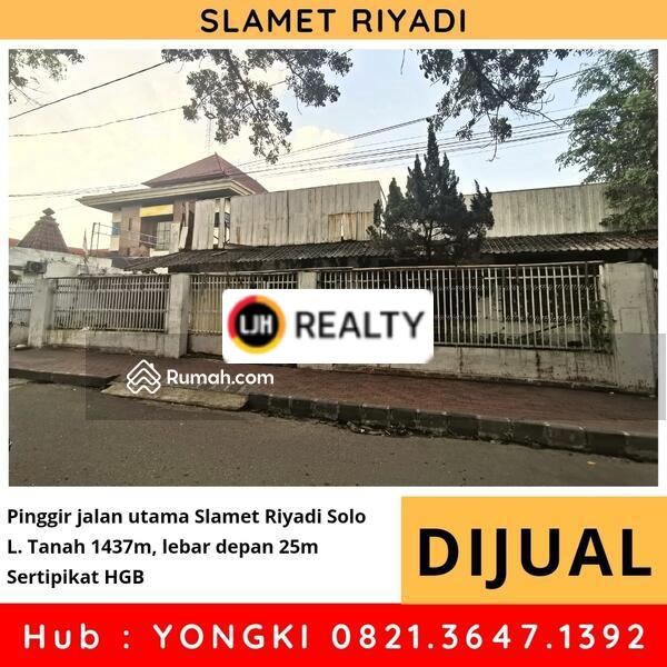 Tanah pinggir jalan utama Slamet Riyadi