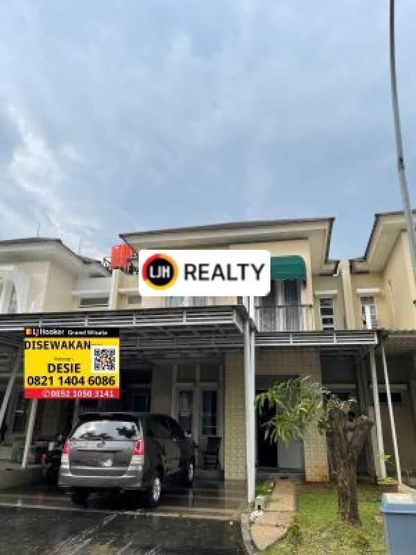 Rumah 2 Lantai 3+1 Kamar Tidur Luas 180m2 dalam Cluster Full Furnished Siap Huni hanya 100 Meter dari Mall Living World Grand Wisata Bekasi