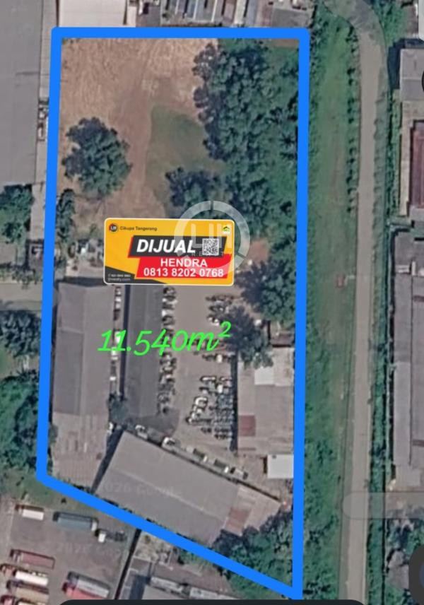 Tanah Siap Dibangun Kawasan Jalan Raya Serang Bunder Tangerang