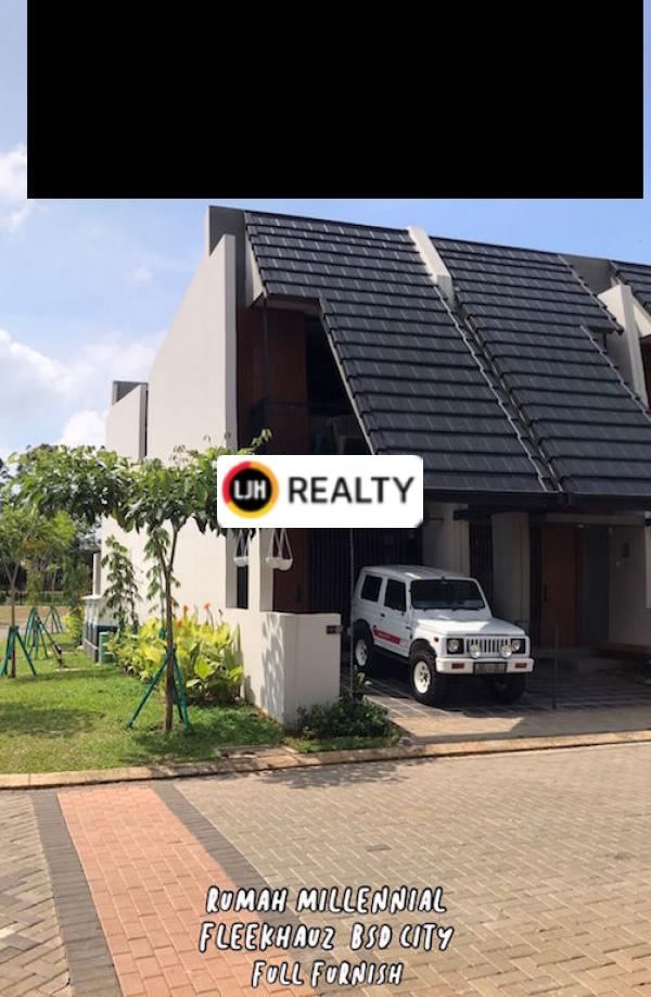 Rumah Dijual/Disewakan Cepat Di Cluster Fleekhauz Bsd City Pagedangan Tangerang