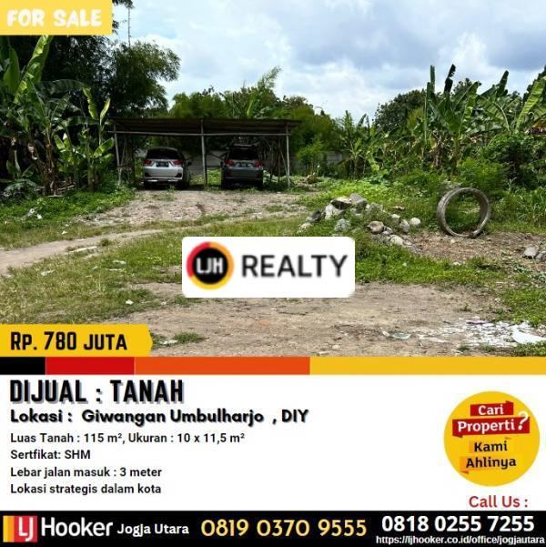 Tanah Kavling di Giwangan Umbulharjo 
