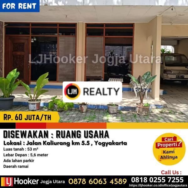 Ruang usaha strategis di jalan kaliurang yogyakarta 