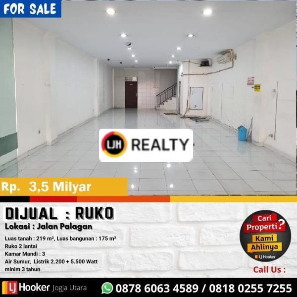 Ruko 2 lantai di pinggir jalan palagan yogyakrat 