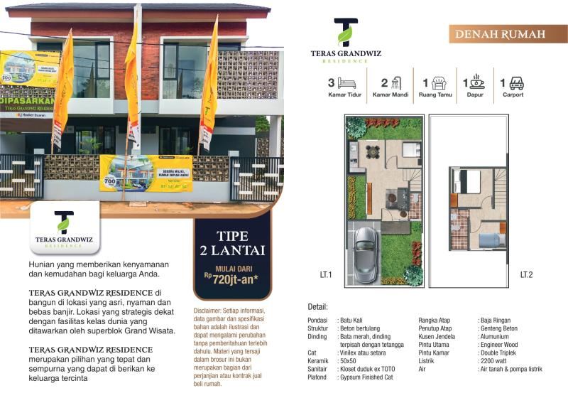 TERAS GRANDWIZ RESIDENCE SISA 2 UNIT, BEKASI TIMUR