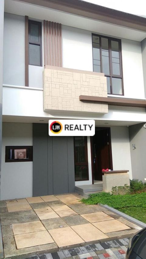 Rumah Minimalis Modern 2 Lantai Siap Huni The Mozia Cluster Amarin Paramount Serpong BSD City 