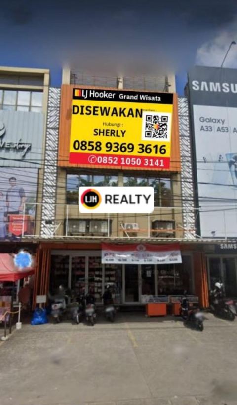 Ruko Gandeng 3,5 Lantai, Pinggir Jalan Raya, Babelan Bekasi