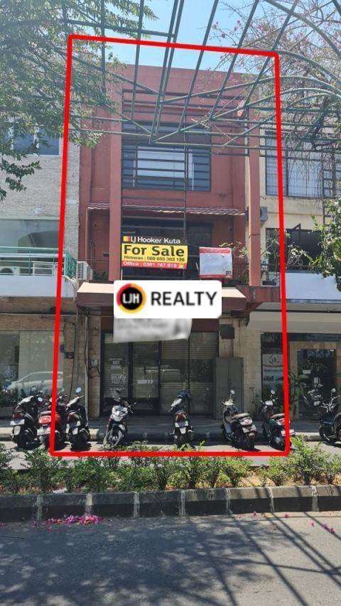4 Floor Shophouse in Kuta Commercial Area. Close to Kuta Central Park Hotel Bali