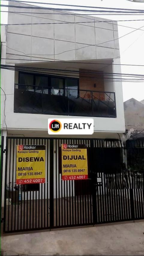 Disewakan Rumah Siap Huni Di Gading Putih Area kelapa Gading Jakarta Utara 