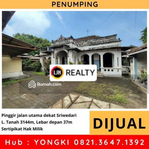 Tanah rumah tengah kota Sriwedari