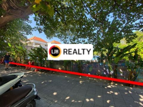 Beachfront Land At Jerman Beach, Tuban, Kuta, Suitable for VIlla, Restaurant Or Investment