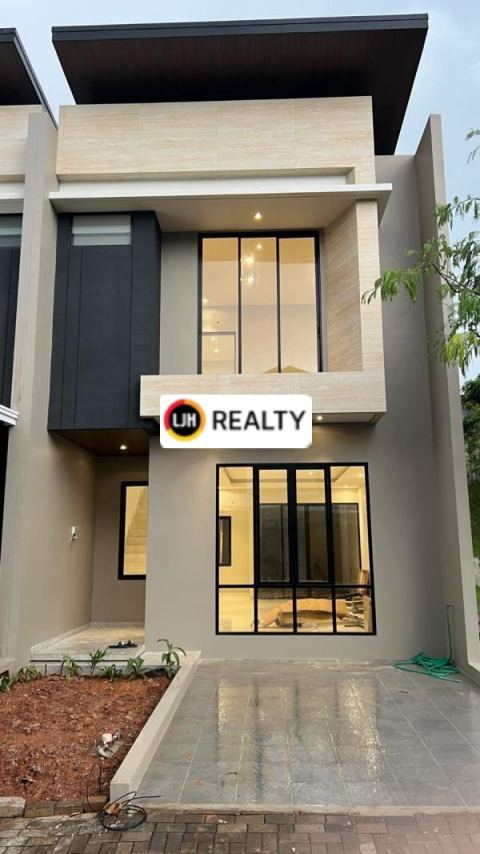 Dijual Rumah Baru Cluster Azura House Vanya Park BSD City Dengan Halaman Belakang yang Luas Dekat Rans Nusantara
