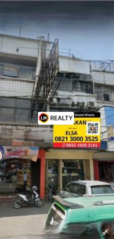  Ruko 3,5 Lantai Luas 381 M2 Lokasi Ramai dan Strategis Cocok dijadikan Kantor Tempat Usaha dan Gudang, EX Bank BTN dekat dengan Terminal di Jalan A. Yani Cicaheum Bandung Timur