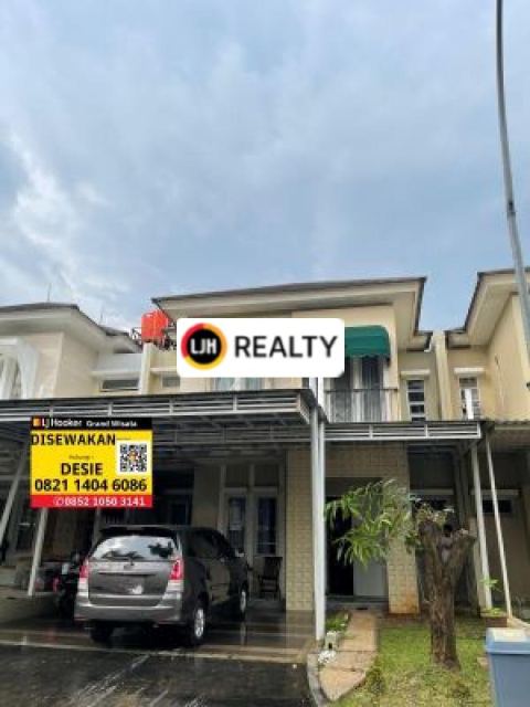 Rumah 2 Lantai 3+1 Kamar Tidur Luas 180m2 dalam Cluster Full Furnished Siap Huni hanya 100 Meter dari Mall Living World Grand Wisata Bekasi