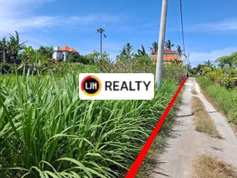 Land suitable for House or Villa in Pering, Gianyar. Close to Keramas Aero Park.