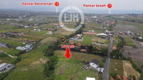 Land for rent at Munggu, strategic location, good access, close to Canggu and Tanah Lot area