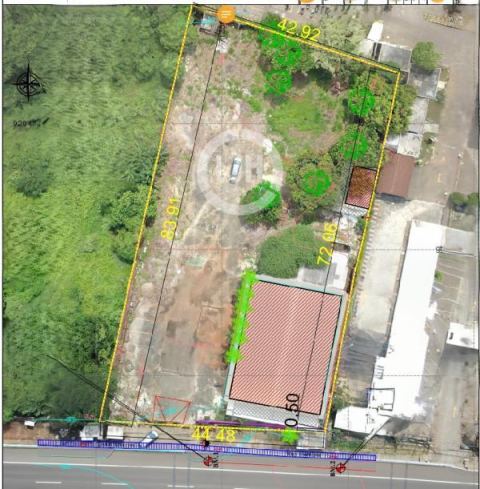 Tanah & Bangunan Siap Pakai Lokasi Strategis Depan Jalan Raya di Cibubur, Jatisampurna, Bekasi.