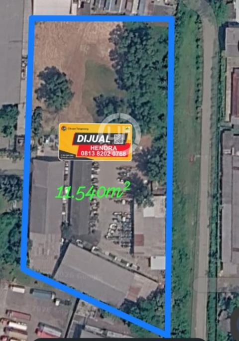 Tanah Siap Dibangun Kawasan Jalan Raya Serang Bunder Tangerang