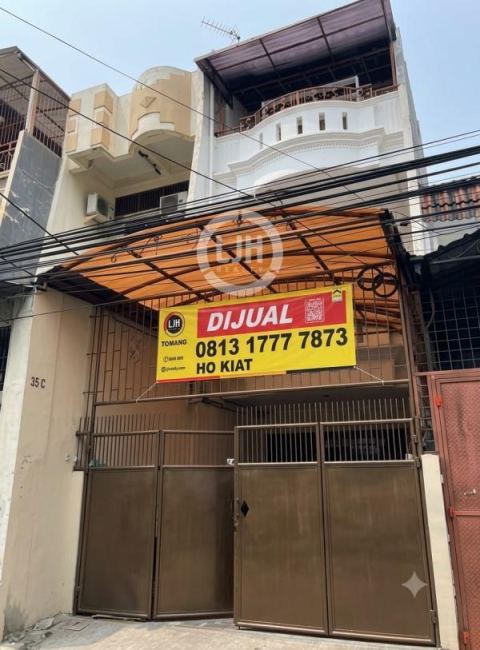 Ruko  Usaha 4 Lantai di Jelambar, Jalan Utama Bisa Truk & Pickup