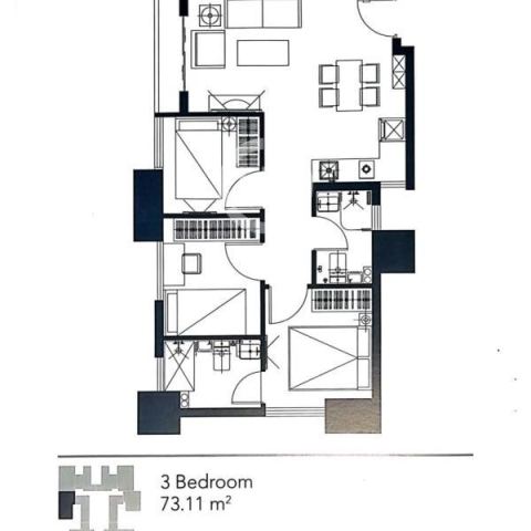 Apartemen 3 BR Siap Huni Di Meikarta Cikarang