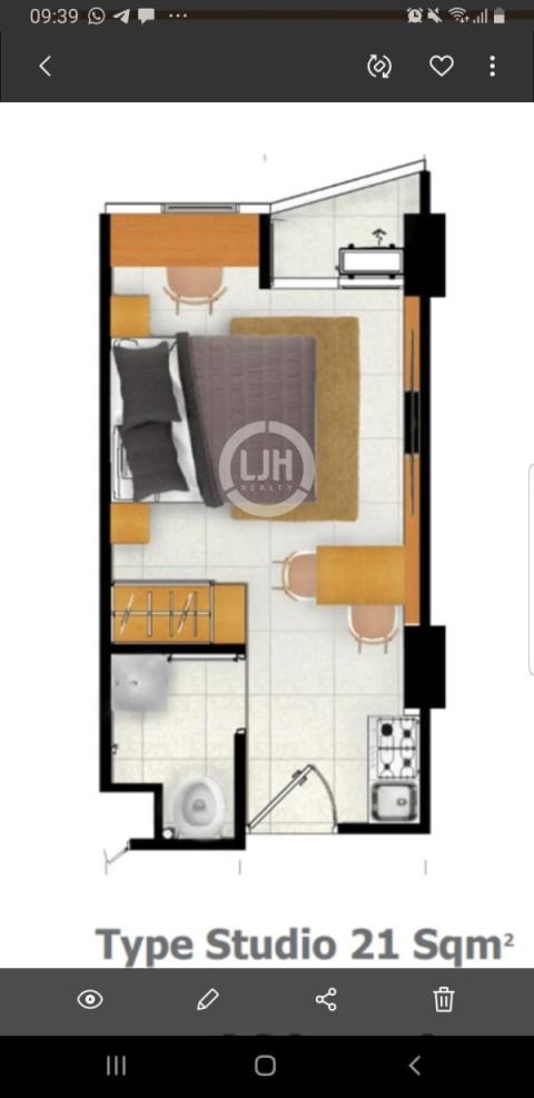Dijual Apartemen Riverview Tipe Studio di Jababeka Cikarang