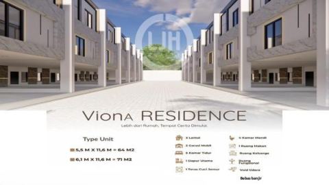 Rumah Brand New di Viona Residence, Kebon Jeruk, Jakarta Barat