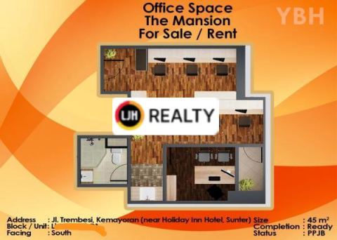 Office Space Di The Mansion Soho Tower Fontana Area Kemayoran