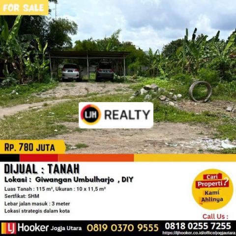 Tanah Kavling di Giwangan Umbulharjo 
