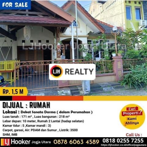 Rumah dalam perumahan di maguwoharjo Yogyakarta