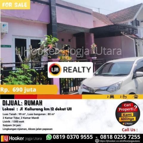 Rumah Dalam Perumahan Dekat Kampus UII  Yogyakarta