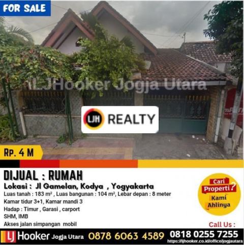 Rumah dtrategis dalam kota madya Yogyakarta 