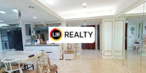 Apartemen Mewah Sherwood Residence, Lantai Marmer Full Furnished, Tower Regent Kelapa Gading 